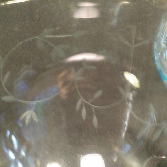 3 Lenox Heather Blue Balloon Crystal Wine Glasses - Picture 4 of 15